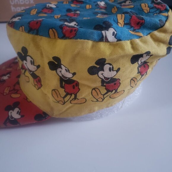 Vintage 80’s Disney Mickey Mouse Youth Kids Painters Hat~ Fresh Caps - Picture 3 of 11